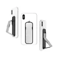 CLCKR Cell Phone Stand compatible with iPhone X/XS/XR/6/7/8 and Samsung Galaxy S9/S9/S10/S10 Plus - Metallic Silver