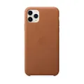 Apple Leather Case (for iPhone 11 Pro Max) - Saddle Brown