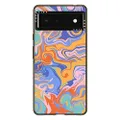 CASETiFY Impact Case for Google Pixel 6 - Trippy by Oh So Graceful - Clear Black
