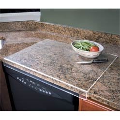 16 X 18" ACRYLIC CUTTING BOARD WITH COUNTER LIP