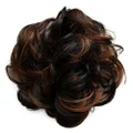 PRETTYSHOP Hairpiece Scrunchy Updo Bridal Hairstyle Voluminous Wavy Messy Bun Brown Mix G39A