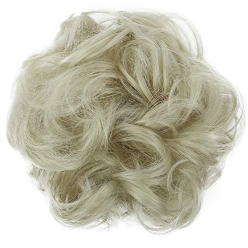 PRETTYSHOP Hairpiece Scrunchy Updo Bridal Hairstyle Voluminous Wavy Messy Bun Light Blonde G17A
