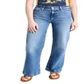 PAIGE Women's Leenah Jeans, Volar Distressed, 34 Regular