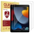 OMOTON [2 Pack] Screen Protector Compatible with iPad 8th Generation / 7th Generation 10.2 Inch, Tempered Glass/Apple Pencil Compatible