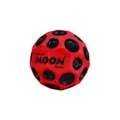 Waboba Highest Super Moon Ball-Bounces Out of This World-Original Patented Design-Craters Make Pop Sounds When It Hits The Ground-Easy to Grip, Colour-Red