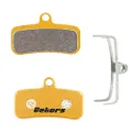 Gekors Metallic Bicycle Disc Brake Pads for Shimano Saint M810/Zee M640, 1 Pair with a Spring, Golden