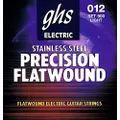GHS Strings 900 Precision Flats, Stainless Steel Flat Wound Electric Guitar Strings, Light (.012-.050)