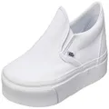 Vans Unisex The Shoe That Started It All. The Iconic Classic Slip-on Keeps It Simp Sneaker, White, 10 Women/8.5 Men