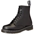 Dr. Martin 1460Z Lace Up Boots, White Welt, 8 Holes, black (black 19-3911tcx), 9 US