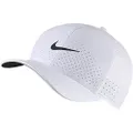 Nike Men's Aerobill Classic 99 Stretch Fit Training Cap Hat (White/Black)