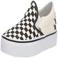 Vans Unisex The Shoe That Started It All. The Iconic Classic Slip-on Keeps It Simp Sneaker, Black/White/Checkerboard, 9.5