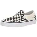 Vans Unisex The Shoe That Started It All. The Iconic Classic Slip-on Keeps It Simp Sneaker, Black/White/Checkerboard, 9.5