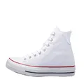 Converse Boy's Chuck Taylor All Star Leather High Top Sneaker, Optical White Hitop, 9