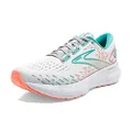 Brooks Women's Glycerin 20 Neutral Running Shoe, Oyster/Latigo Bay/Coral, 7 Wide