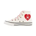 Converse Mens Unisex-Baby Chuck Taylor All Star Canvas High Top (6, Vintage White RED, Numeric_6)