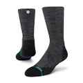 Stance Run Light CREW Socks, BLACK (01000), Large