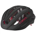 Giro Aries Spherical Bike Helmet - Matte Carbon/Red Large