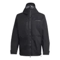 Adidas BZ033 Men's Hardshell Terex Xploric RAIN. RDY Hiking Jacket, HN2921: Black, XX-Large