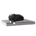 Barkbox Memory Foam Platform Dog Bed | Plush Mattress for Orthopedic Joint Relief (Large, Grey)
