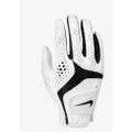 Nike Dura Feel X Junior Golf Glove for Right Hand White | White | Black Youth Small