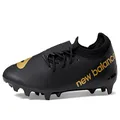 New Balance Unisex-Adult Furon V7 Dispatch Fg Soccer Shoe, Black/Gold, 12.5 Wide Women/11 Men