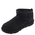 UGG Unisex-Child Classic Ultra Mini Fashion Boot, Black, 5 Big Kid