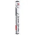SuperStroke Traxion Tour Golf Putter Grip, White/Red/Gray (Tour 2.0) | Advanced Surface Texture that Improves Feedback and Tack | Minimize Grip Pressure with a Unique Parallel Design | Tech-Port