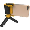 Adonit Photogrip (Yellow) Stabilizer Hand Grip Phone Holder with Bluetooth Remote Shutter and Tripod, Travel Bag, Mini Stylus Kits. Compatible for iPhone Xs Max XR X 8+, samsung s10/9 + Portrait Mode