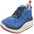 KEEN Men's Wk400 Performance Breathable Walking Shoes, Austern/Red Carpet, 8.5