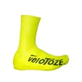 veloToze Tall Shoe Cover 2.0 - Covers Road Cycling Shoes - Water-Proof, Windproof Overshoes for Bike Rides in Spring, Fall, Winter Rainy, Cold Weather - Bright Colors Make Road Biking Trips Safer