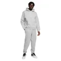 Nike Solo Swoosh Men's Heavy Fleece Pullover Hoodie, Dark Grey Heather/White, M