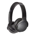 Audio-Technica ATH-S220BT BK Wireless Headphones, Bluetooth Headphones, Up to 60 Hours of Playback, Fast Charging, Low Latency Mode, Multi-Point Support, Thin, Domestic Genuine Product, Black