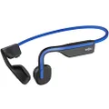 Shokz OpenMove Bone Conduction Wireless Earbuds Aftershocks Bluetooth with Mic Blue Tooth Sport Waterproof Dustproof IP55 (Blue)