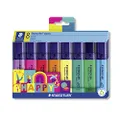 STAEDTLER, Textsurfer classic Happy colours, long duration marking, drying in seconds, 1-5mm tip, 8 markers in carton box, 364 C8 HA, Model: 364 C8 HA, Color: Multicolor