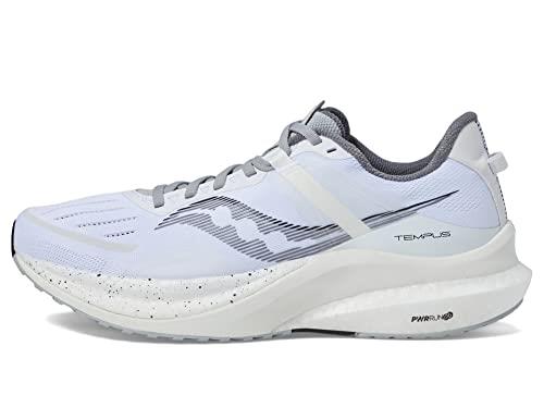 Saucony Tempus Men's Sneaker, white, black, 12 US