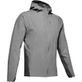 Under Armour Men's UA Qualifier Outrun The Storm Full Zip Hooded Jacket 1350173, Grey 066, XX-Large
