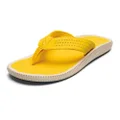 OLUKAI Men's Ulele Water-Friendly Comfort Sandals, Ylw Hibiscus/Ylw Hibiscus, 7 US