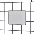 iDesign Jayce Metal Mirror for Modular Grid Wall System, Use in Kitchen, Bathroom, Bedroom, College Dorm, Office, Basement, Garage 8" x 0.43" x 6" - Matte Black