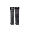 All Mountain Style AMS Cero Grips - Lock-on dual pattern, dual density, under 3.52 ounces grips, Black