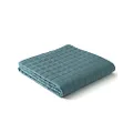 YnM Weighted Blanket, Cooling Bamboo Viscose, Smallest Compartments with Glass Beads, Bed Blanket for Two Persons of 70~140lbs, Ideal for Queen or King Bed (88x104 Inches, 20 Pounds, Sea Grass)