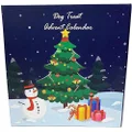Midlee Christmas Advent Treat Box- Reusable (Navy)