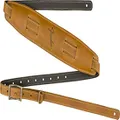 Fender USA Leather Strap Mustang™ Saddle Strap Long, Butterscotch