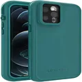 LifeProof FRĒ Series Waterproof Case for iPhone 12 Pro Max (Only) - Non-Retail Packaging - Frēe Diver (Ocean Depths/Peacock Blue)