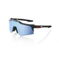 100% Speedcraft XS Sport Performance Cycling Sunglasses (Black Holographic - HiPER Blue Multilayer Mirror Lens)
