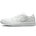 AIR Jordan 1 Low G Golf Shoes Adult DD9315-110 (White/White-Pure), Size 10