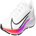 Nike Men's Air Zoom Pegasus 37 Running Shoes (White/Black-Hyper Violet, 14)