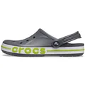 Crocs Kids' Classic Clog, Slate Grey/Lime Punch, 9 Women/7 Men