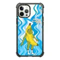 CASETiFY Ultra Impact Case for iPhone 12 Pro Max - Arson Banana - Clear Black