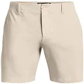 Under Armour Iso-Chill Mens Golf Shorts, Summit White / Jet Grey, 36