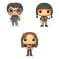 Funko Harry Potter: POP! Harry Potter Holiday Collector Set 1 - Harry Potter, Hermione Granger, Ron Weasley